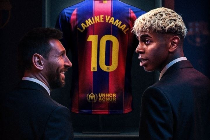 两代巴萨10号！拉波尔塔：梅西曾是世界最佳，亚马尔是现在的最佳